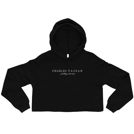 Crop Embroidery Hoodie